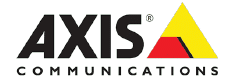 Black, Red, and Yellow Logo Named "AXIS Communications"