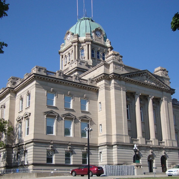 Large Historical Building with Columns