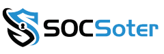 Black and White Logo named "SOCSoter"